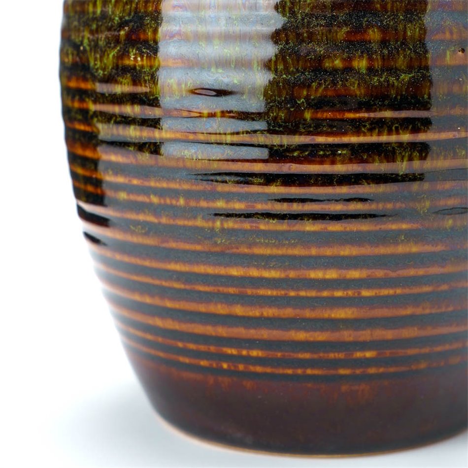 Vase Green III, ceramic, H15 D13cm
