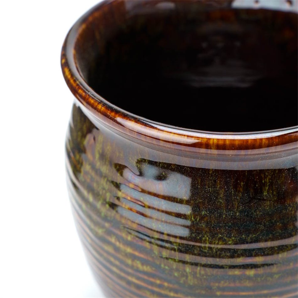 Vase Green III, ceramic, H15 D13cm