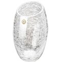 Vase Crack bump, glass, H23cm, D13cm