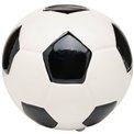 Saving bank Football, ceramic, white/black, D11x11cm