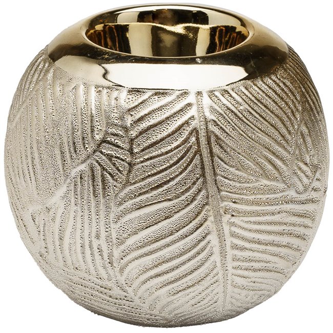 Candle holder Cascade, ceramic, H9cm, D10cm