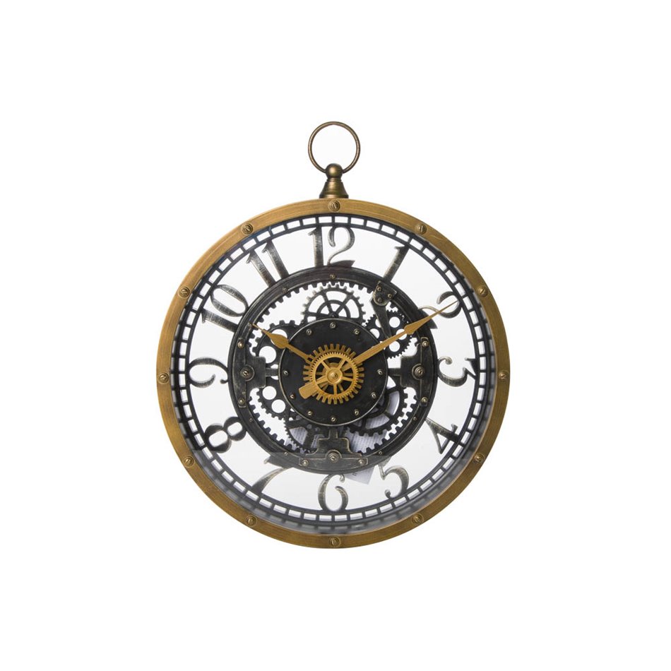 Wall clock Meca, H32.5x27x5.2cm