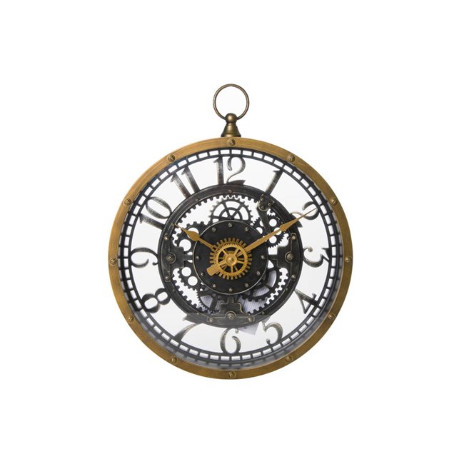 Wall clock Meca, H32.5x27x5.2cm