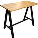Bar table Oliveto, wild oak, natural, 105x140x71cm