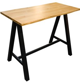 Bar table Oliveto, wild oak, natural, 105x140x71cm