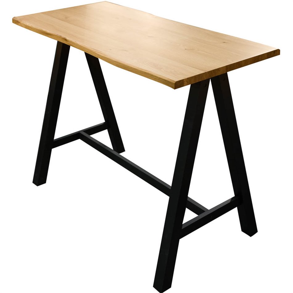 Bar table Oliveto, wild oak, natural, 105x140x71cm