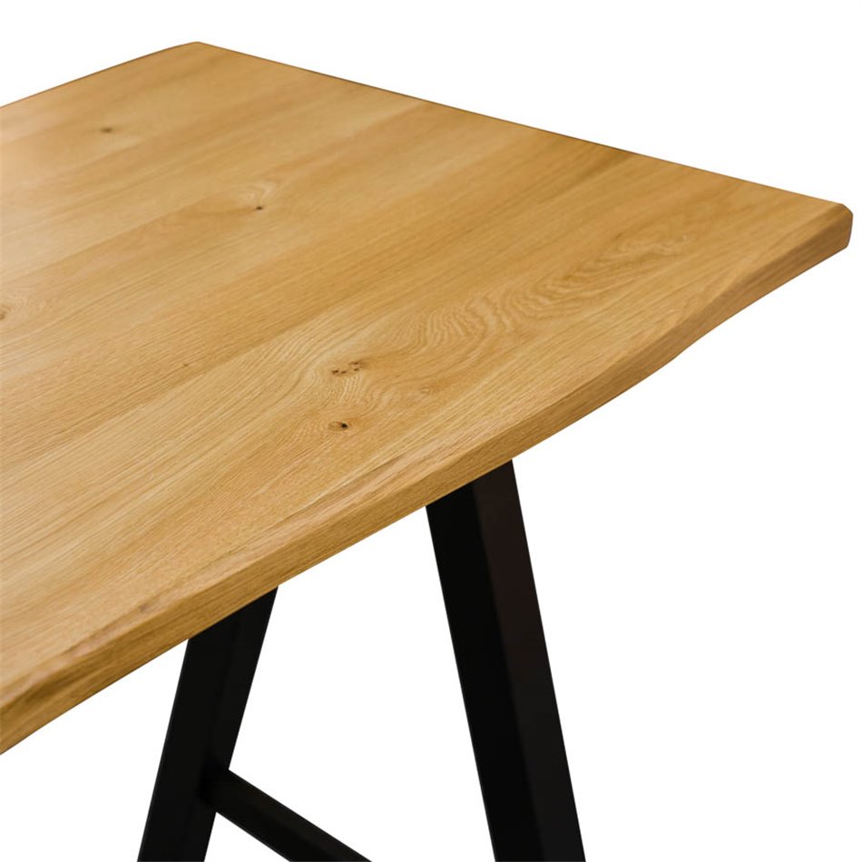 Bar table Oliveto, wild oak, natural, 105x140x71cm