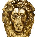 Vase Lion, black/golden, D22x39cm