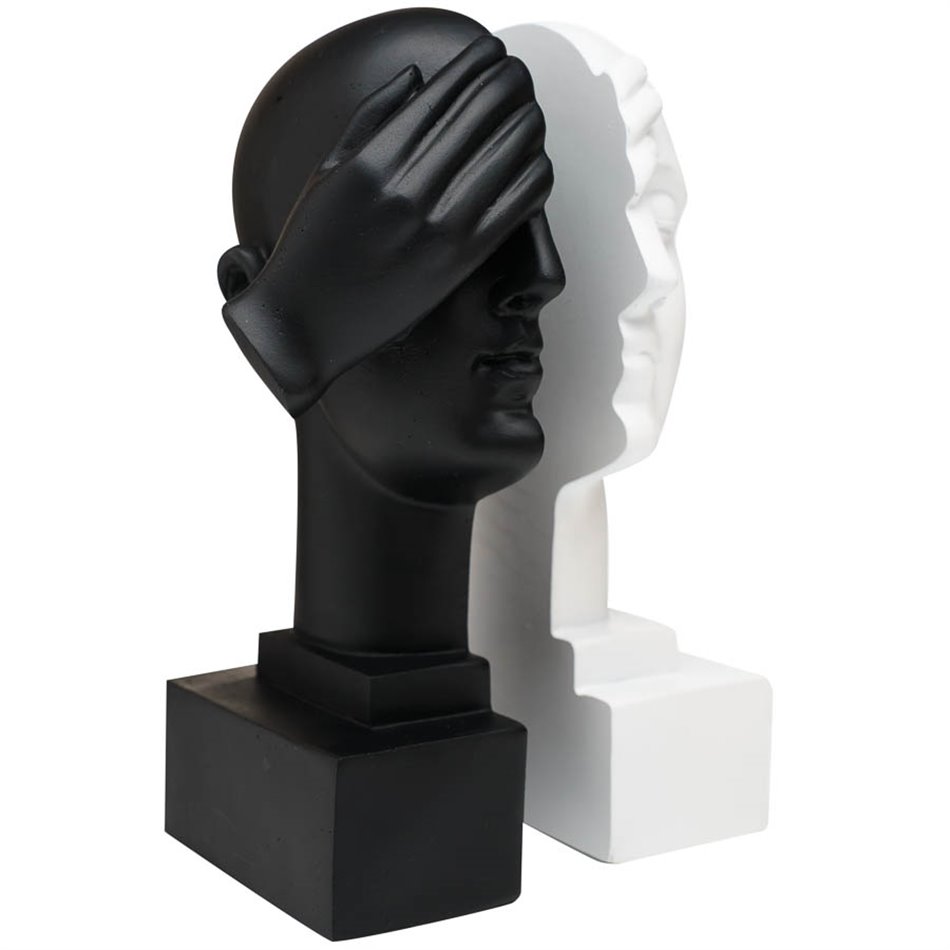 Bookend Head set of 2, 11x11x20.5cm