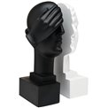 Bookend Head set of 2, 11x11x20.5cm
