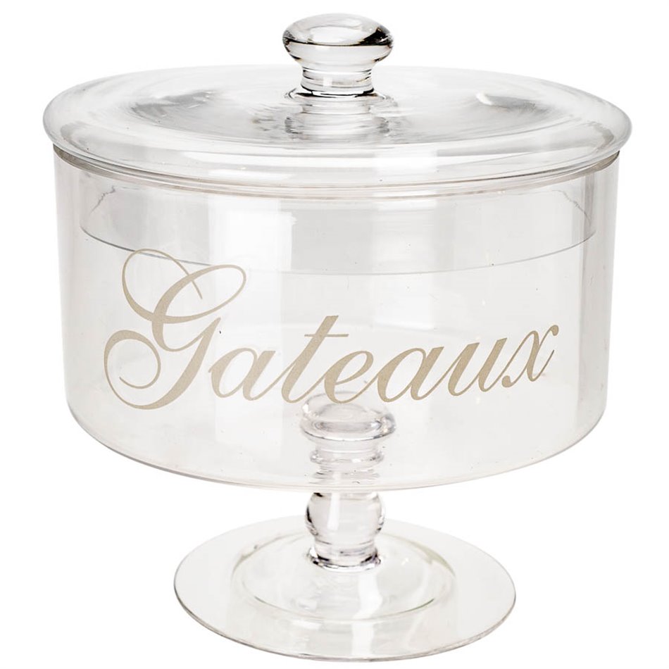 Candy jar, glass, 1.8 L, H20cm, D18.5cm