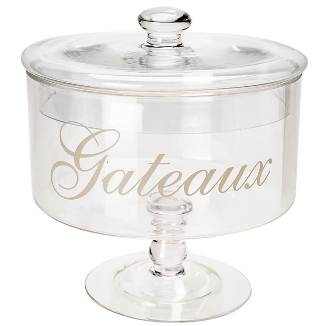 Candy jar, glass, 1.8 L, H20cm, D18.5cm