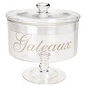 Candy jar, glass, 1.8 L, H20cm, D18.5cm