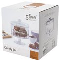 Candy jar, glass, 1.8 L, H20cm, D18.5cm