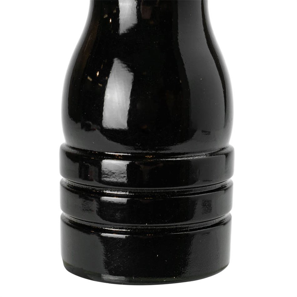 Salt/pepper mill, wooden, black, H15.5cm, D4.5cm