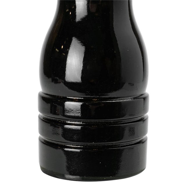 Salt/pepper mill, wooden, black, H15.5cm, D4.5cm
