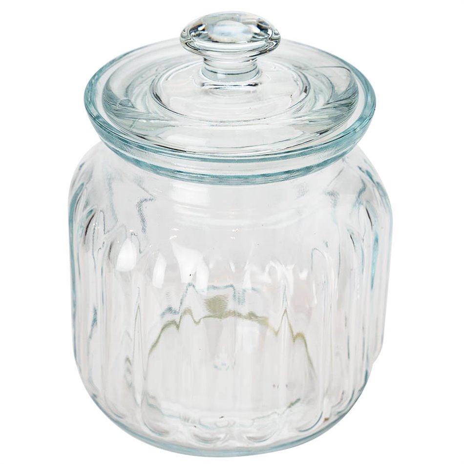 Glass jar Viva, 0.9 L, H15.5cm, D12cm