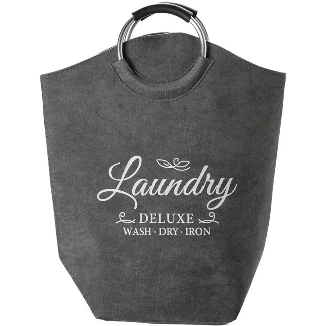 Laundry basket Trio, grey, 35 L, 60x52x28cm