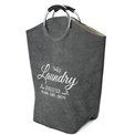 Laundry basket Trio, grey, 35 L, 60x52x28cm