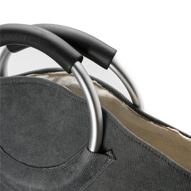 Laundry basket Trio, grey, 35 L, 60x52x28cm