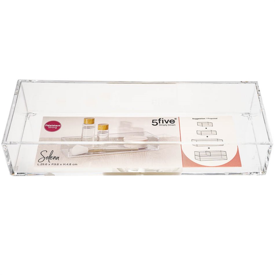 Organizer Selena M, acrylic, H4.8x25.6x9.6cm