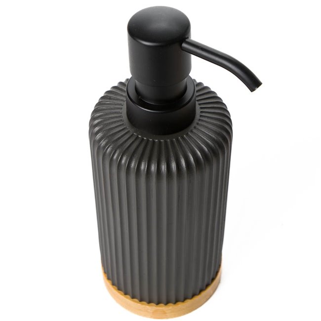 Soap dispenser Modern, black, H18.5cm, D7cm