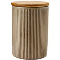 Storage canister Marony S, beige, H16cm, D11cm