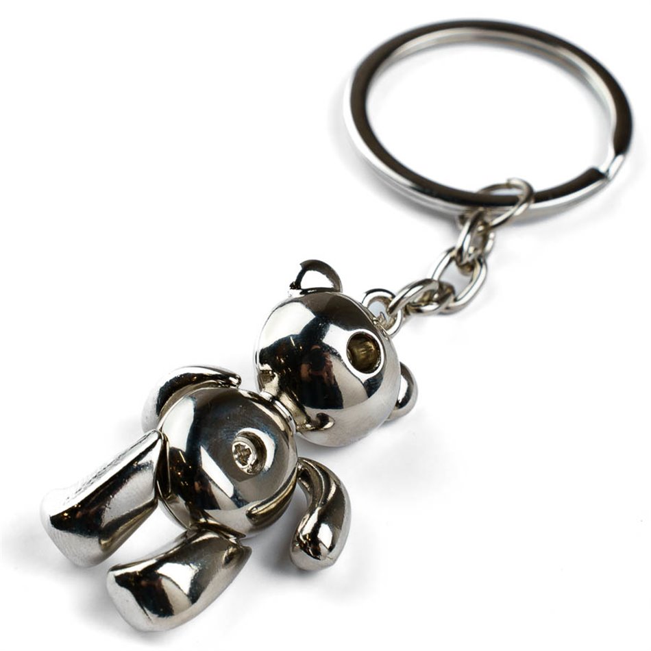 Keychain Teddy, metal, 11x3cm