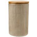 Storage canister Marony L, beige, H21cm, D13cm