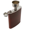 Flask leather, 235ml, H13.5x9.5cm