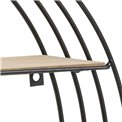 Wall shelf  Adark, black/natural, H10cm, D45cm