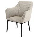Armchair Sabara, taupe, H82x65x67cm, seat H48cm
