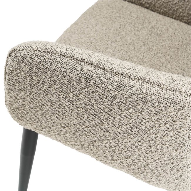 Armchair Sabara, taupe, H82x65x67cm, seat H48cm