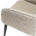 Armchair Sabara, taupe, H82x65x67cm, seat H48cm