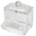 Cotton swabs dispenserr Selena, acryl, H9.9x9.3x8.1cm
