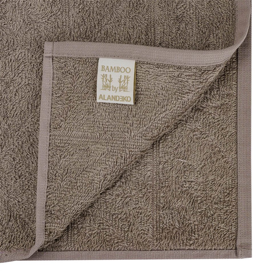 Bamboo towel Angolo, 30x50cm, taupe, 550g/m2