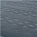 Bath mat Trecia, 70x50cm, mare blue, 900g/m2