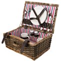 Picnic basket for 2, natural, 17x36x27cm