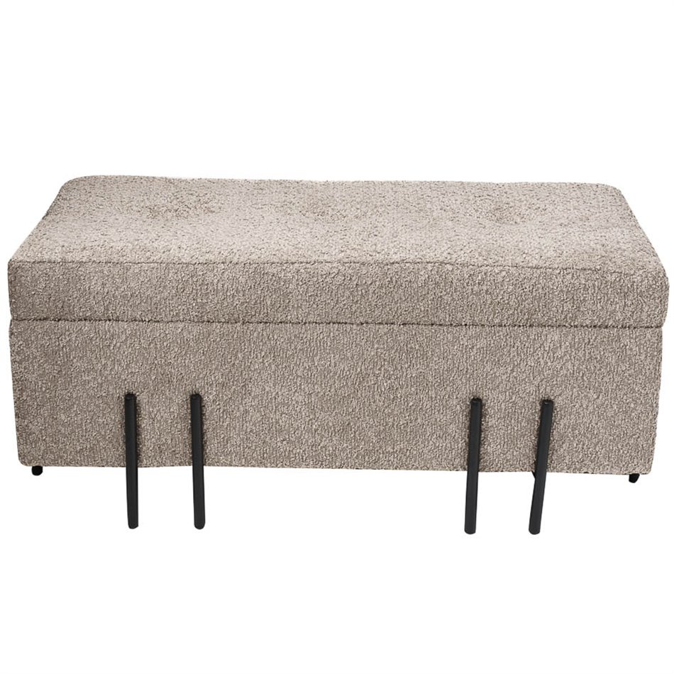 Bench Fabro S, beige, 35x73x33cm