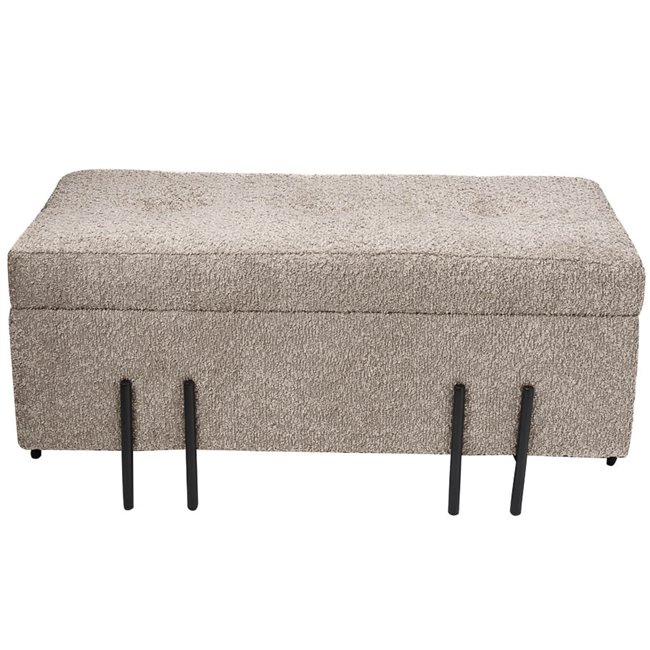 Bench Fabro S, beige, 35x73x33cm