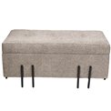 Bench Fabro S, beige, 35x73x33cm