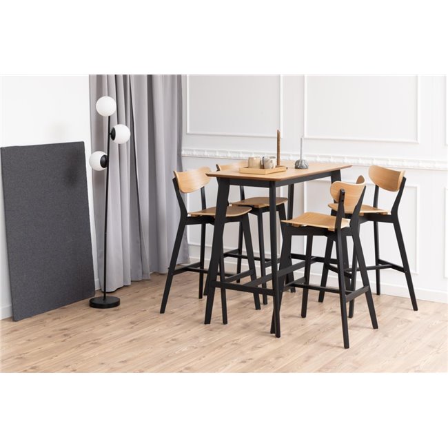 Baaritool Aroxby, komplektis 2 tk, naturaalne, H105x45x49cm