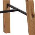 Bar table Achara, oak veneer, H105x117x58cm