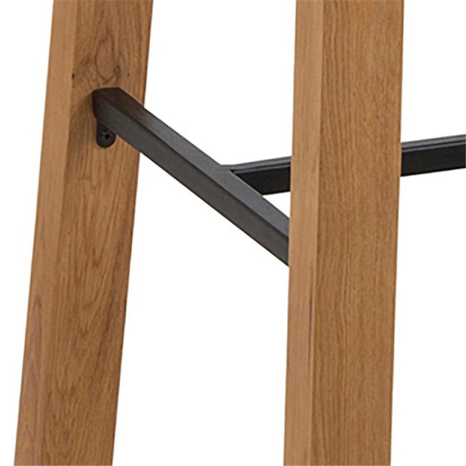 Bar table Achara, oak veneer, H105x117x58cm