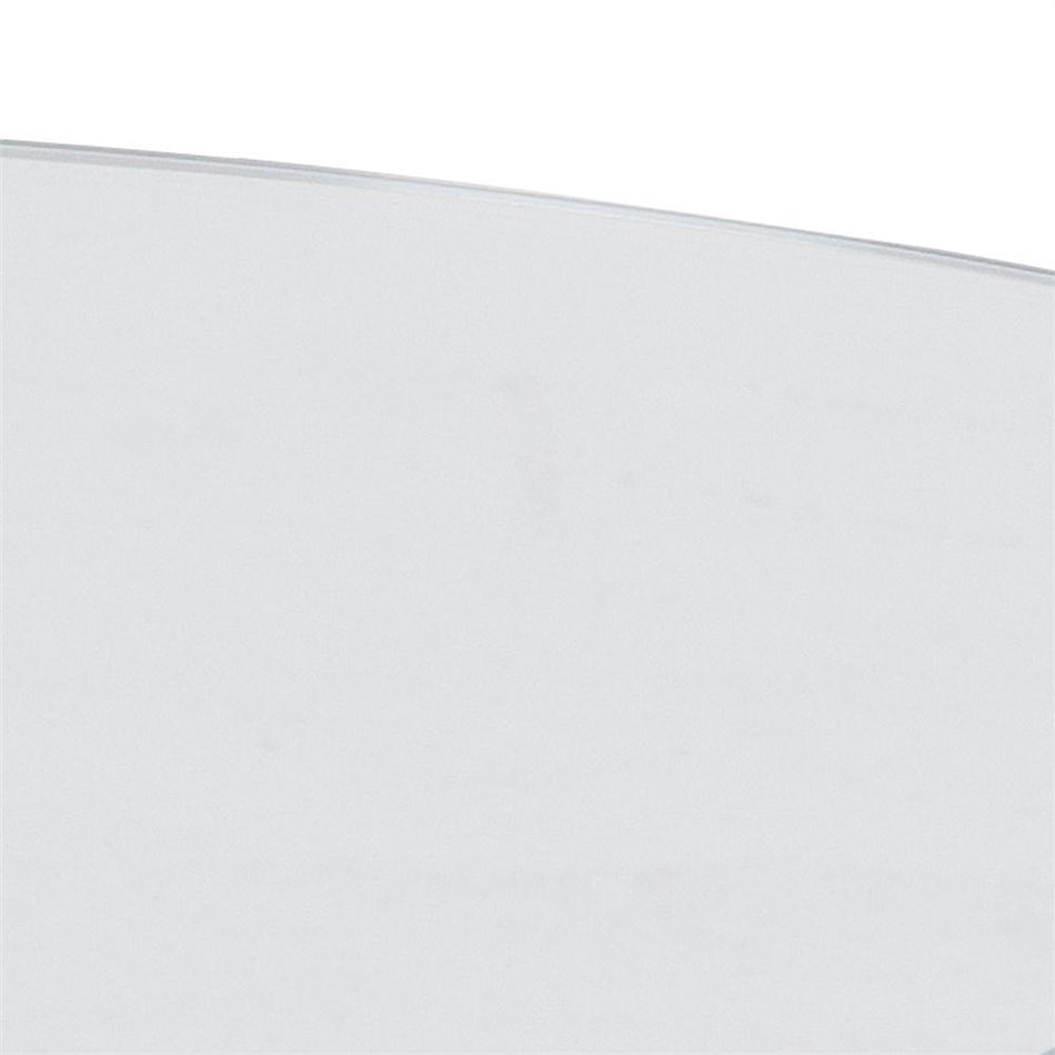 Coffee table Aheaven, top glass/silver legs, D82cm, H40cm