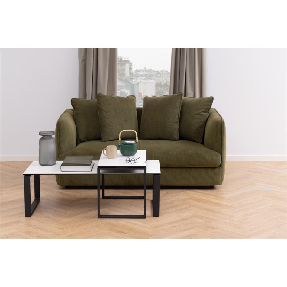 Coffee table set Akatrine, white, H45x115x69cm