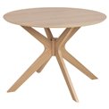 Dining table Ancan, oak veneer, H75xD105cm