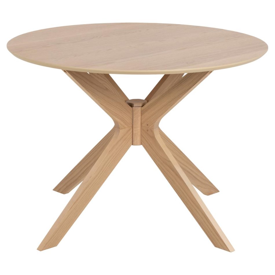 Dining table Ancan, oak veneer, H75xD105cm