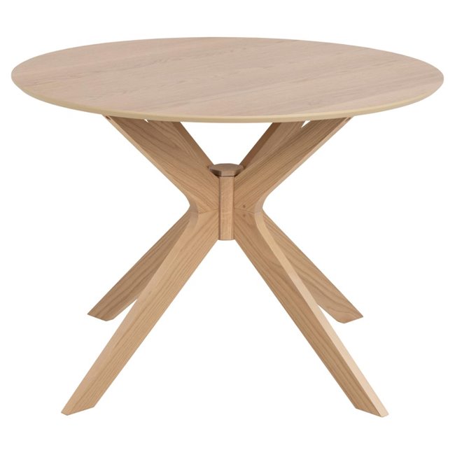 Dining table Ancan, oak veneer, H75xD105cm