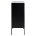 Sideboard Aford, MDF, black/natural, 103x80x40cm